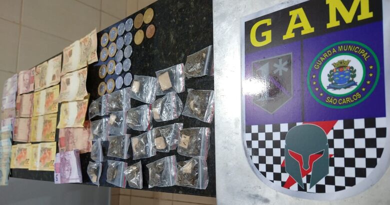 A droga que estava em poder dos adolescentes - Crédito: Divulgação