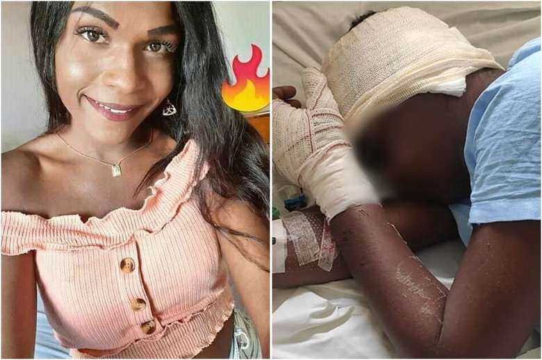 Bruna foi espancada por três desconhecidos: cabeleireira, mora com a mãe - Crédito: Divulgação