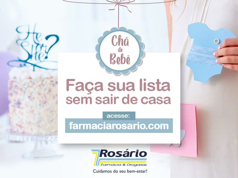 Farmácia Rosário inova e lança nova função em seu site que permite que mamães criem sua lista de Chá de Bebê e recebam os produtos sem sair de casa -