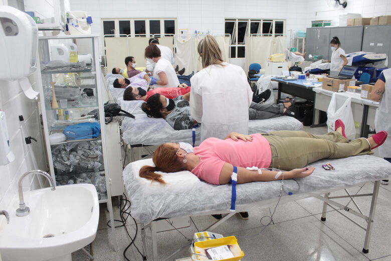 Doação de sangue na Unicep São Carlos - Crédito: divulgação