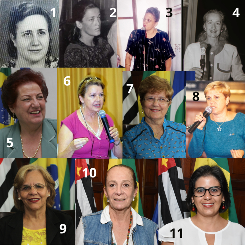 Onze mulheres exerceram o cargo de vereadoras. Todas elas eleitas pelo voto popular - Crédito: Divulgação