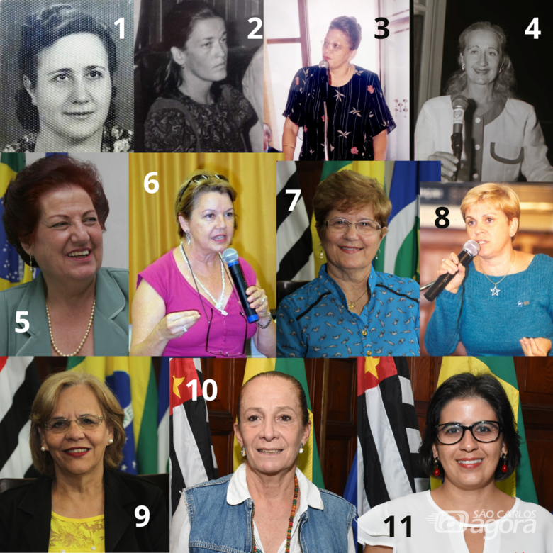 Onze mulheres exerceram o cargo de vereadoras. Todas elas eleitas pelo voto popular - Crédito: Divulgação