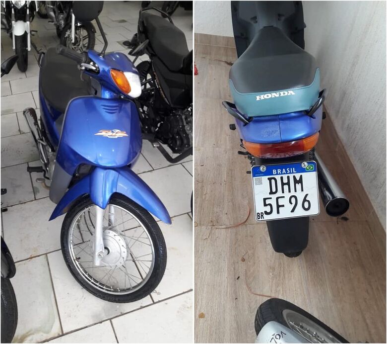 Moto estava estacionada no centro de São Carlos - Crédito: divulgação