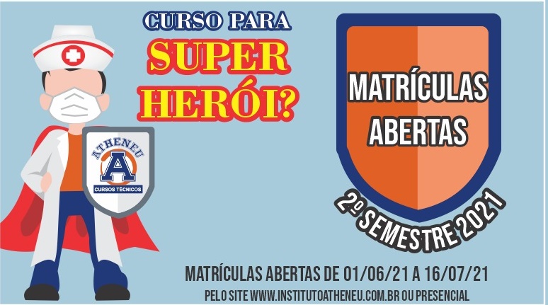 Matrículas abertas para os cursos técnicos do Instituto Atheneu -