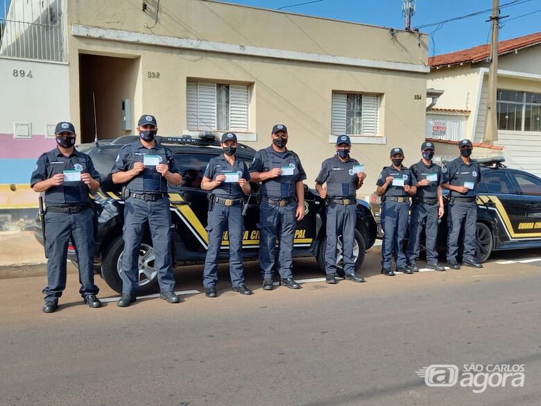 Comandante da Guarda Civil Municipal de Ibaté, Vitor Reis afirmou que 37 agentes serão vacinados - Crédito: Divulgação