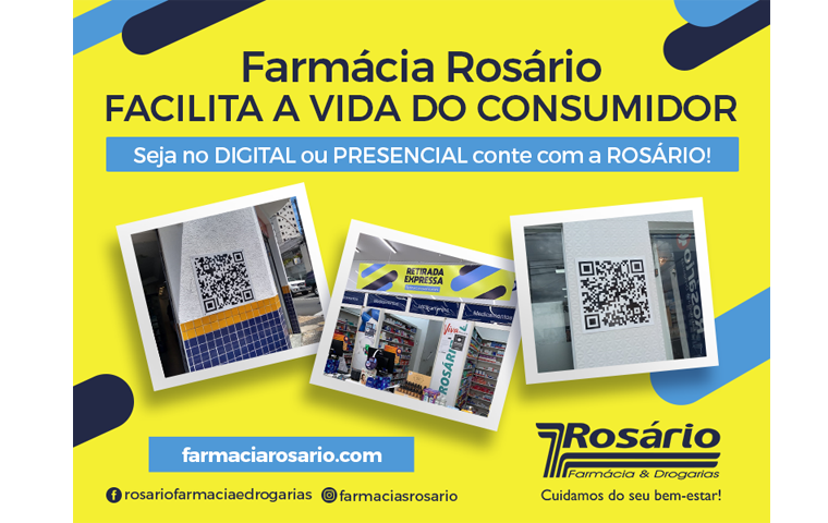Farmácia Rosário integra meios físicos e digitais e amplia poder de escolha dos seus clientes - Crédito: Divulgação