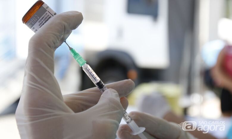 Até o momento já foram vacinadas contra a gripe (H1N1) 30.053 pessoas em São Carlos - Crédito: Divulgação