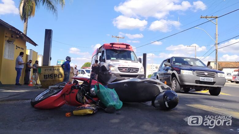 Motociclista é socorrido pela USA com ferimentos graves - Crédito: Maycon Maximino