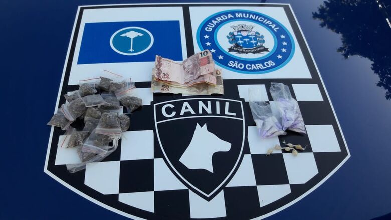 Canil da GM prende homem por tráfico no Santa Felícia - Crédito: Maycon Maximino