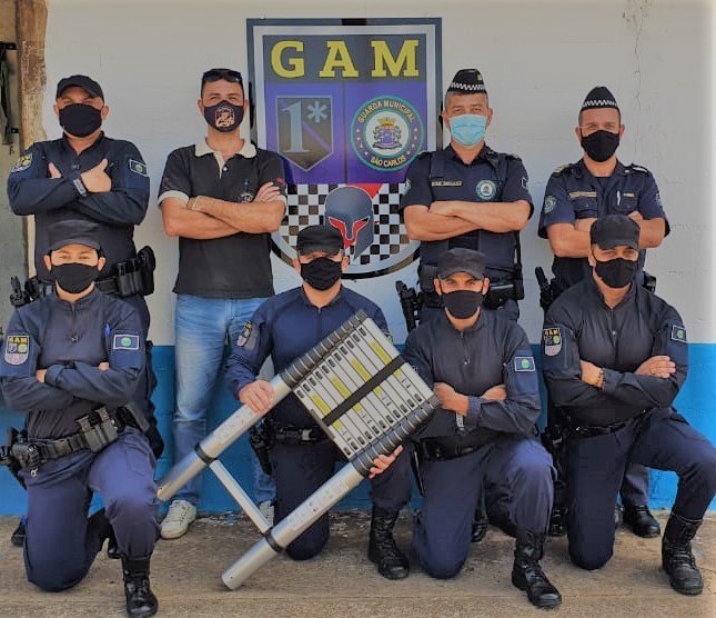 Guarda Municipal recebe doação de uma escada telescópica -