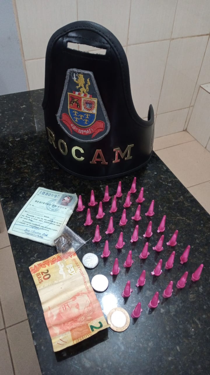 ROCAM detém adolescente por tráfico no Arnon de Mello - Crédito: Maycon Maximino