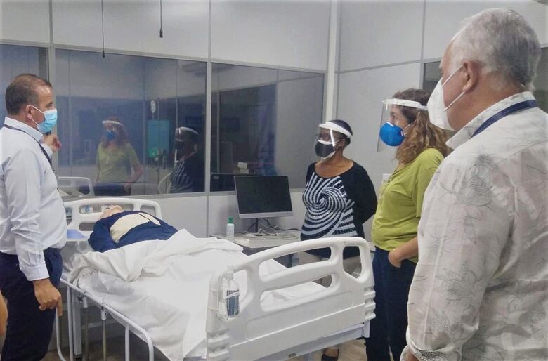Supervisoras da Diretoria de Ensino de São Carlos em visita ao Centro de Simulação Realística do IEP - Crédito: Divulgação