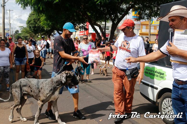 Antes da pandemia, a CÃOminhada era realizada na Rua Larga - Crédito: Bê Cavichioli