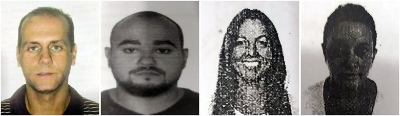 Suspeitos de integrar a quadrilha de estelionatários - Crédito: divulgação