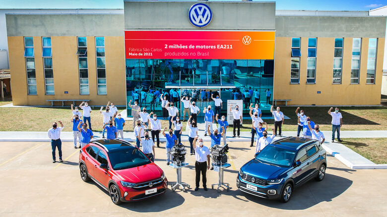 VW São Carlos alcança 2 milhões de motores EA211 produzidos - Crédito: Divulgação/Pedro Danthas