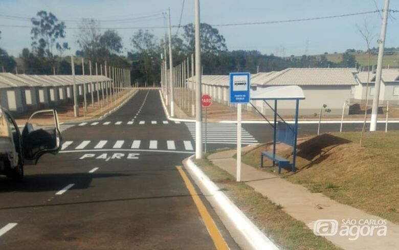 Ponto de Ônibus instalado no Vida Nova São Carlos - Crédito: divulgação