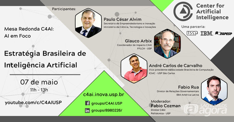 USP debate Estratégia Brasileira de Inteligência Artificial em mesa redonda online - Crédito: Divulgação