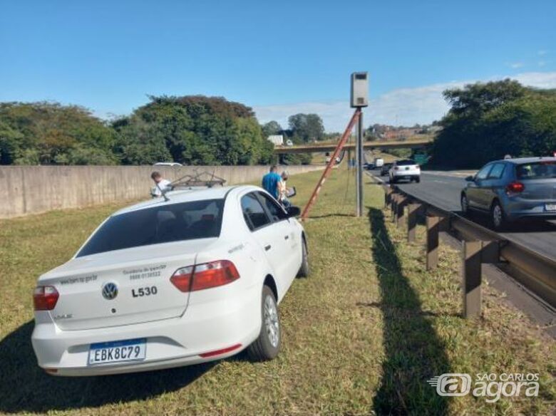 Radar está localizado na rodovia Washington Luís (SP-310), no km 235, em São Carlos - Crédito: Divulgação