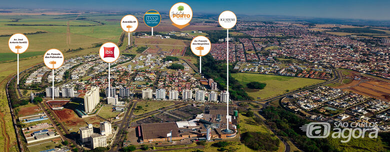 Jardim do Porto possui localização privilegiada - Crédito: divulgação