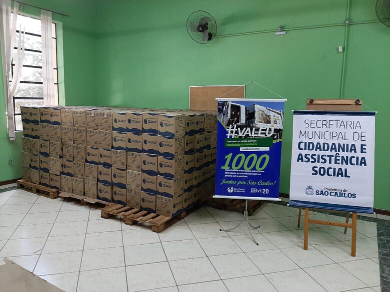 Empresas fazem doação de cestas básicas para Secretaria de Cidadania e Assistência Social - Crédito: Divulgação