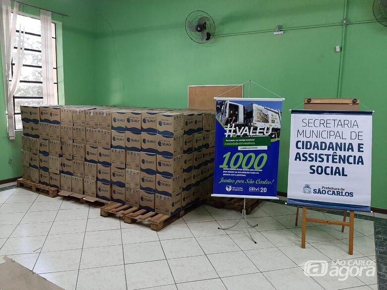 Empresas fazem doação de cestas básicas para Secretaria de Cidadania e Assistência Social - Crédito: Divulgação