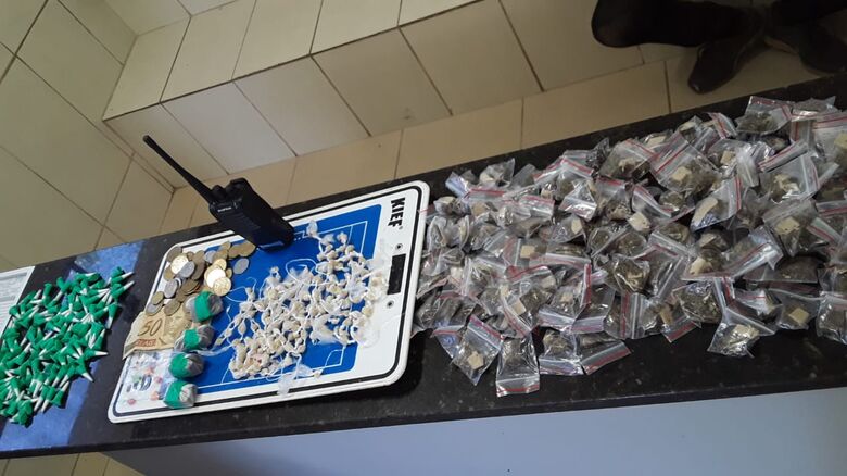 A droga que foi apreendida pela GM no Jockey - Crédito: Divulgação