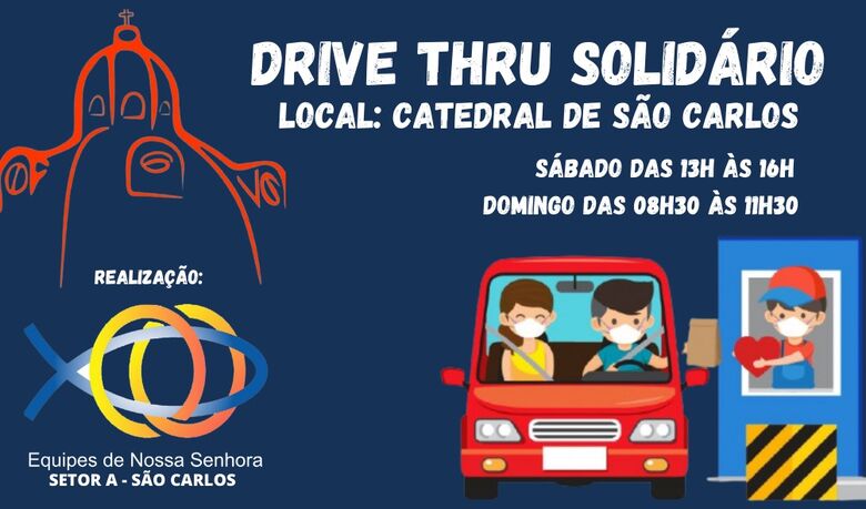 Equipes de Nossa Senhora em São Carlos se unem para arrecadar alimentos -