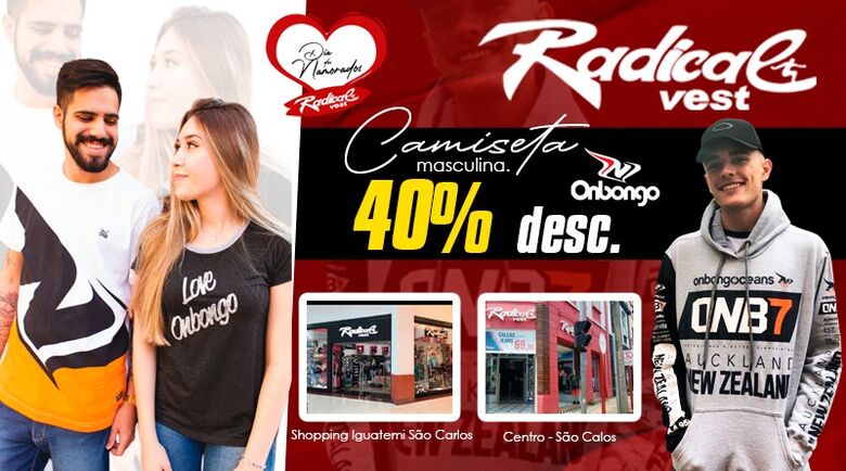 Presenteie com a Radical Vest neste Dia dos Namorados - Crédito: divulgação