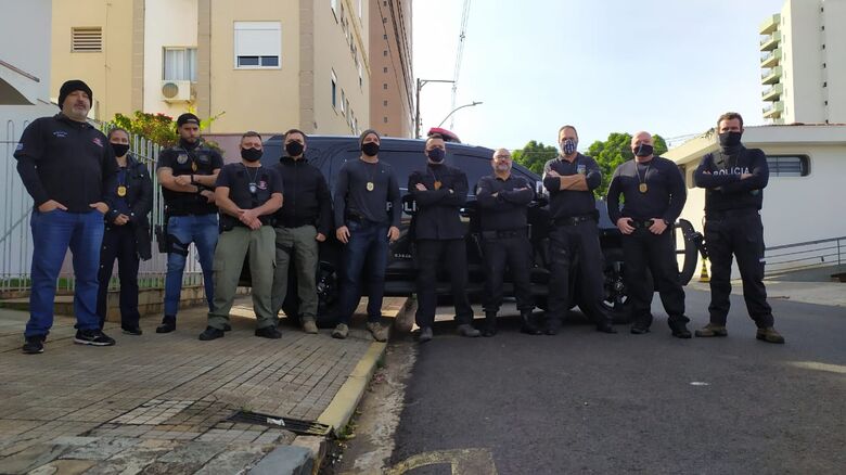 Membros da Polícia Civil que realizaram as prisões - Crédito: Maycon Maximino