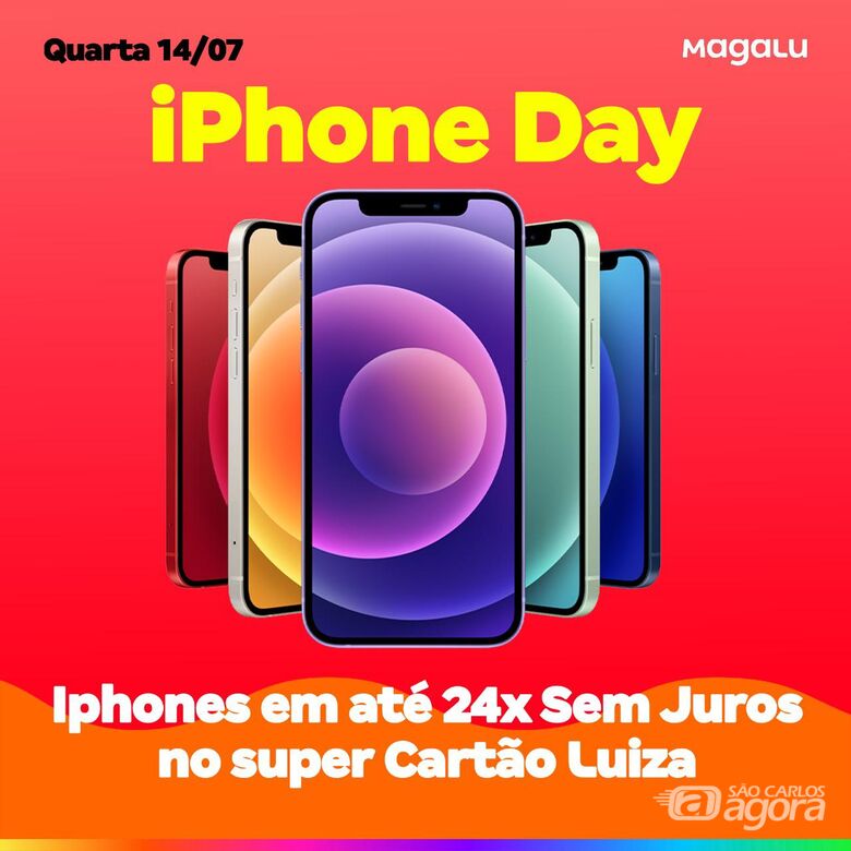 Iphone Day no Magazine Luiza acontece nesta quarta-feira (14) - Crédito: divulgação