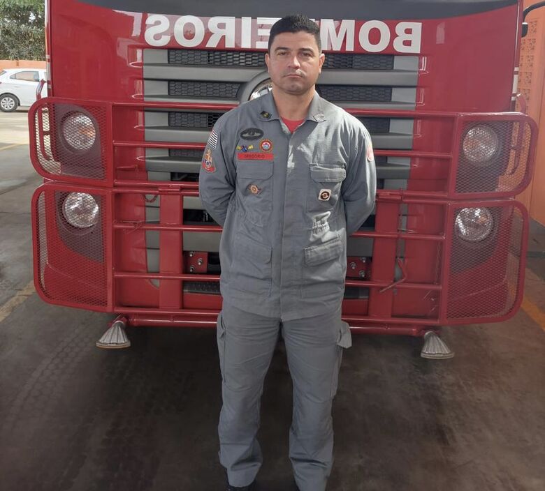 Capitão Rangel Moreira Gregório, comandante do 4º SGB (Subgrupamento de Bombeiros) de São Carlos - Crédito: Arquivo SCA
