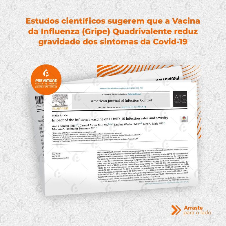 Estudos recentes demonstram que vacina quadrivalente contra a gripe estimula células de proteção contra Covid-19 -