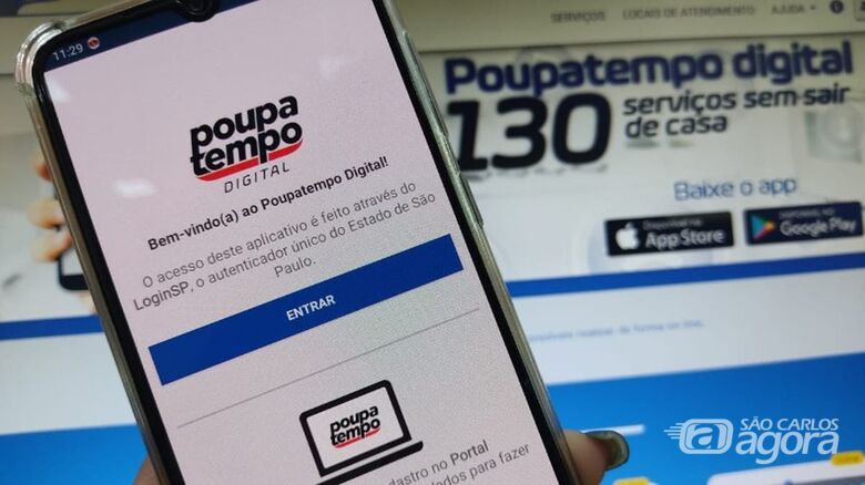 Aplicativo Poupatempo - Crédito: divulgação