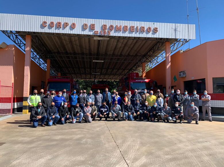 A meta da reunião no Corpo de Bombeiros tem por objetivo a identificação dos possíveis cenários de emergência - Crédito: Divulgação