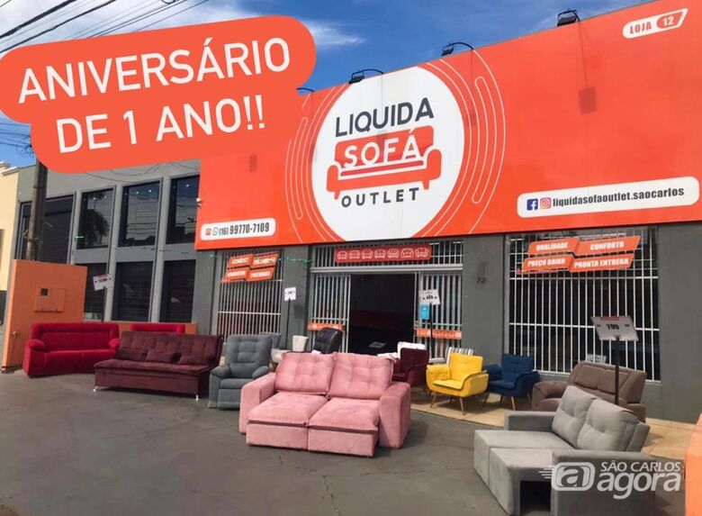 Maior Loja de Sofás da cidade completa 1 ano em São Carlos -