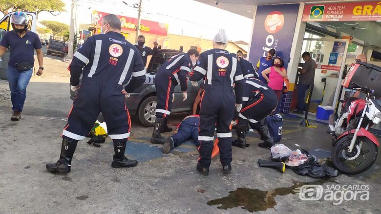 Desacordada, vítima foi socorrida em estado grave pelo Samu à Santa Casa - Crédito: Maycon Maximino