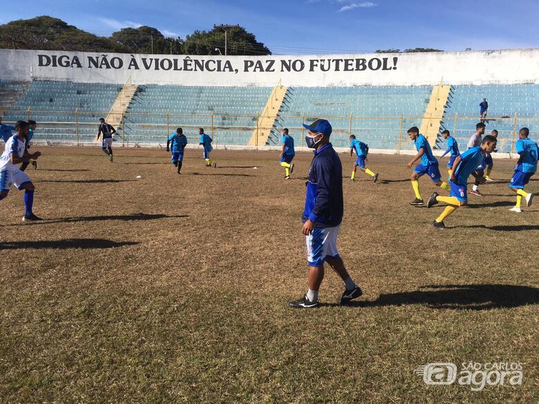 São Carlos treina forte: Mogi é o primeiro desafio na Bezinha - Crédito: Divulgação/São Carlos FC