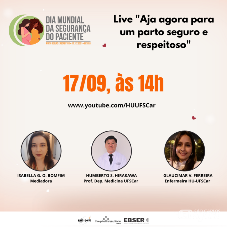HU promove live sobre assistência segura no cuidado materno e neonatal - Crédito: Divulgação