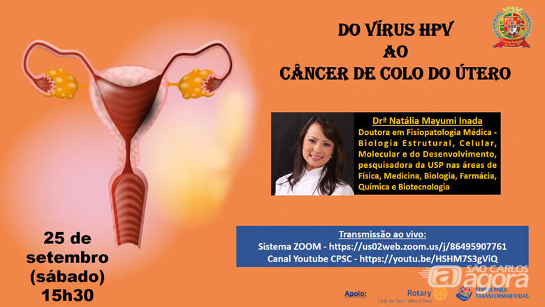 Casa de Portugal de São Carlos realiza videoconferência abordando vírus do HPV e câncer de colo de útero - 