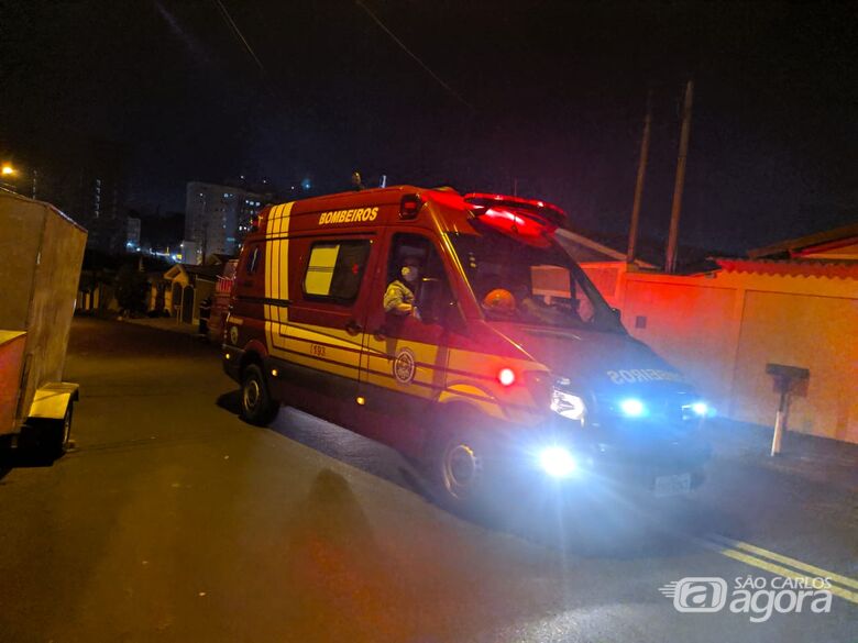 Unidade resgate do Corpo de Bombeiros atendeu a ocorrência - Crédito: Arquivo/São Carlos Agora
