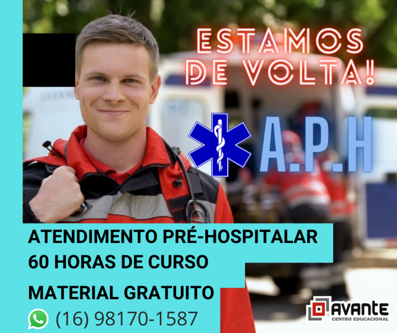 Inscrições abertas para curso de Atendimento Pré-hospitalar (APH) com início em 07 de outubro - Crédito: divulgação