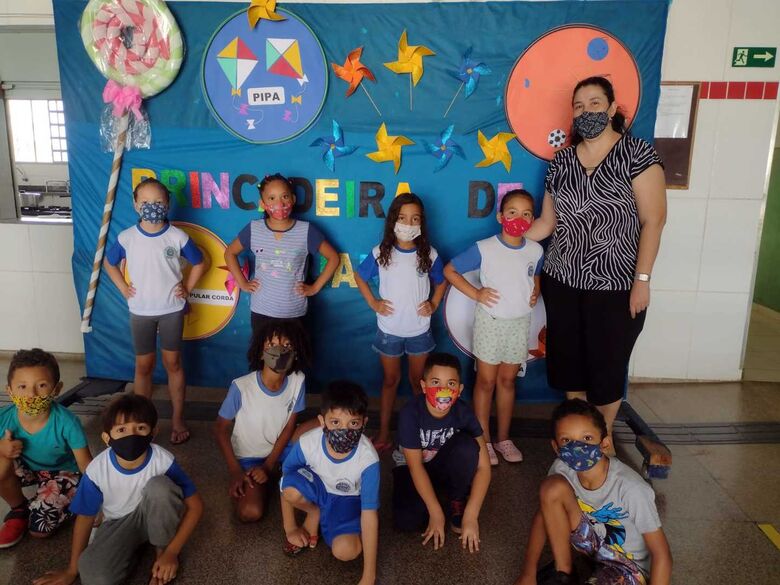 Escola fez atividades especiais para comemorar o Dia da Criança - Crédito: Divulgação