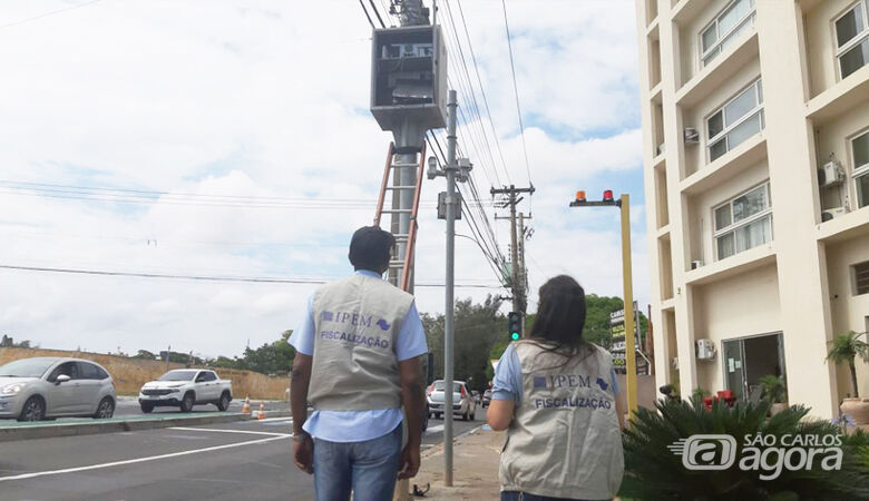 Radar localizado na avenida Professor Luis Augusto de Oliveira passou por inspeção do IPEM - Crédito: divulgação