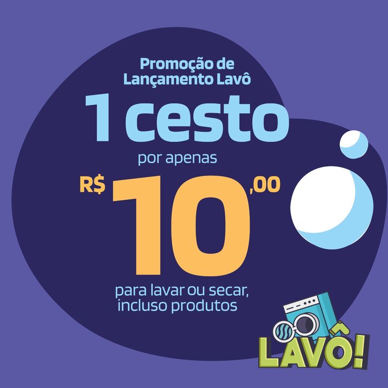 Lavô faz mega inauguração e promete um cheirinho de roupas limpas em São Carlos - Crédito: Divulgação