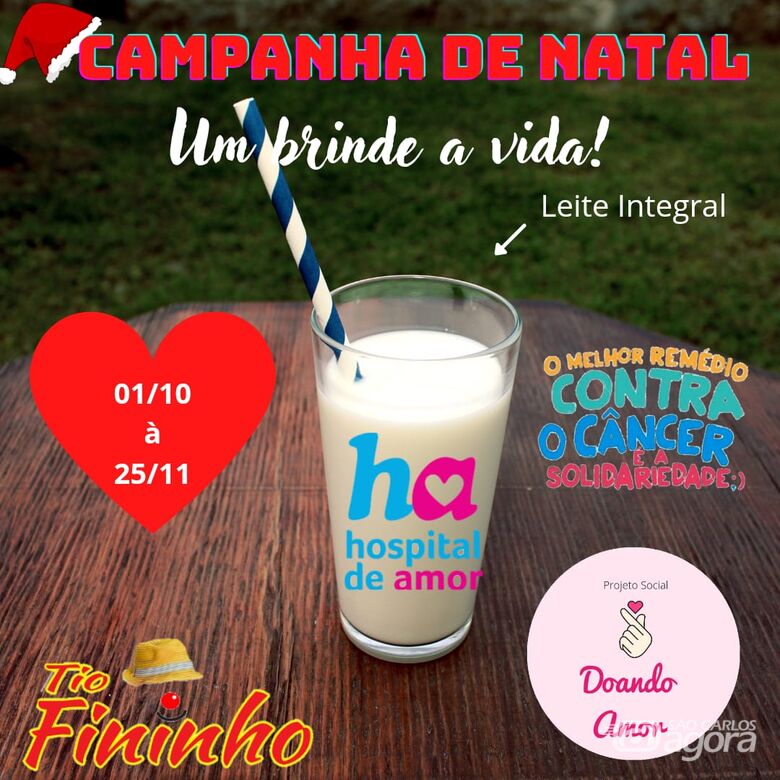 Projeto social arrecada leite integral para o Hospital de Amor - 