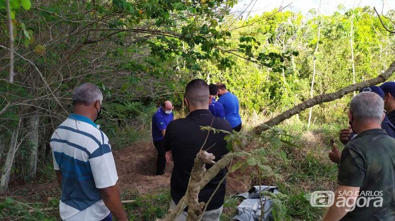 Local onde o corpo foi encontrado - Crédito: Maycon Maximino
