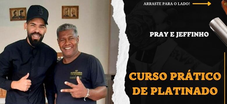 Barbearia 7 de Setembro promove aperfeiçoamento de platinado para cabelos masculinos - Crédito: divulgação