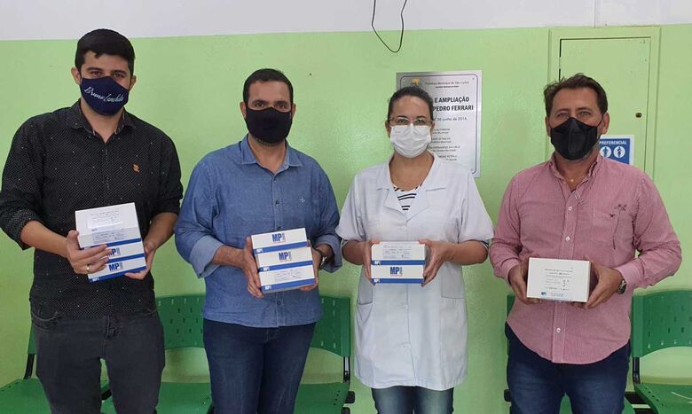 Atendendo pedido do Vereador Bruno Zancheta, Deputado Federal Luiz Carlos Motta (PL) e Julio Cesar destinam testes rápidos de COVID -19 para Água Vermelha e Santa Eudóxia -