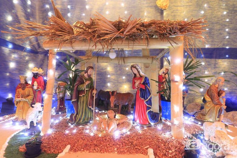 Presépio elaborado por Vinícius pode ser visitado por toda a população - Crédito: Bê Cavichioli