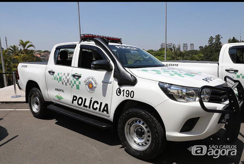 Viatura da Polícia Ambiental - Crédito: divulgação